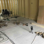 埼玉県川口市の店舗にて、1day置床工事を行いました。（乾式二重床）【秀和建工】