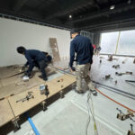 横浜市神奈川区にて、店舗調理室の改修工事を行いました。（乾式二重床、万協）【秀和建工】