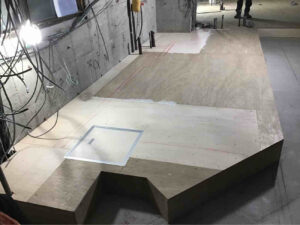 神奈川県藤沢市のクリニックにて、1day置床工事を行いました。(乾式二重床)【秀和建工】