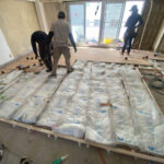 マンション　置床工事　乾式二重床（東京都港区）