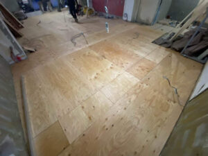 マンション 置床工事 乾式二重床(東京都港区)