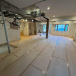 東京都中央区のマンションにて、1day置床工事を行いました。(乾式二重床)【秀和建工】