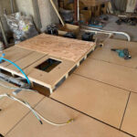 相模原市南区のマンションにて、１day置床工事を行いました。（乾式二重床）【秀和建工】