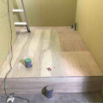 千葉県千葉市の店舗にて、置床工事を行いました。（乾式二重床）【秀和建工】