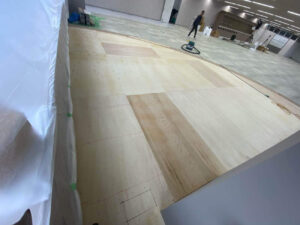 横浜市西区のマンションにて、置床工事を行いました。(乾式二重床)【秀和建工】