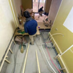 東京都渋谷区のマンションにて、置床工事を行いました。（乾式二重床）【秀和建工】
