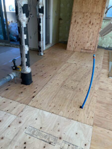 東京都豊島区のマンションにて、１day置床工事を行いました。（乾式二重床）【秀和建工】