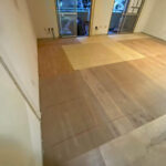 東京都目黒区のマンションにて、１day置床工事を行いました。（乾式二重床）【秀和建工】