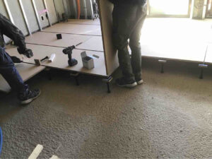 東京都豊島区のマンションにて、１day置床工事を行いました。（乾式二重床）【秀和建工】