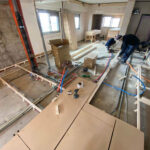 横浜市南区のマンションにて、置床工事を行いました。（乾式二重床）【秀和建工】