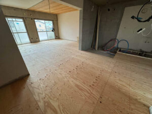 埼玉県蕨市にて、マンションの１day置床工事を行いました。（乾式二重床）【秀和建工】