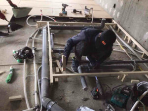 東京都三鷹市にて、マンションの置床工事を行いました。(乾式二重床)【秀和建工】
