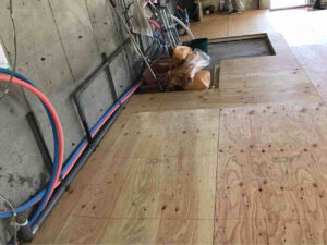 神奈川県藤沢市にて、マンションの置床工事を行いました。(乾式二重床)【秀和建工】