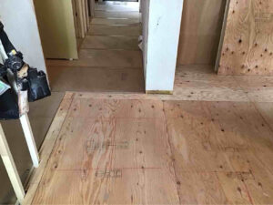 東京都大田区にて、マンションの置床工事を行いました。（乾式二重床）【秀和建工】