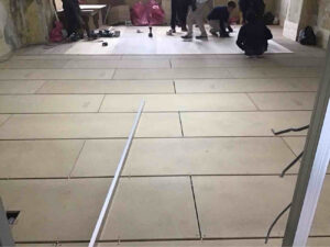 川崎市中原区にて、マンションの置床工事を行いました。（乾式二重床）【秀和建工】