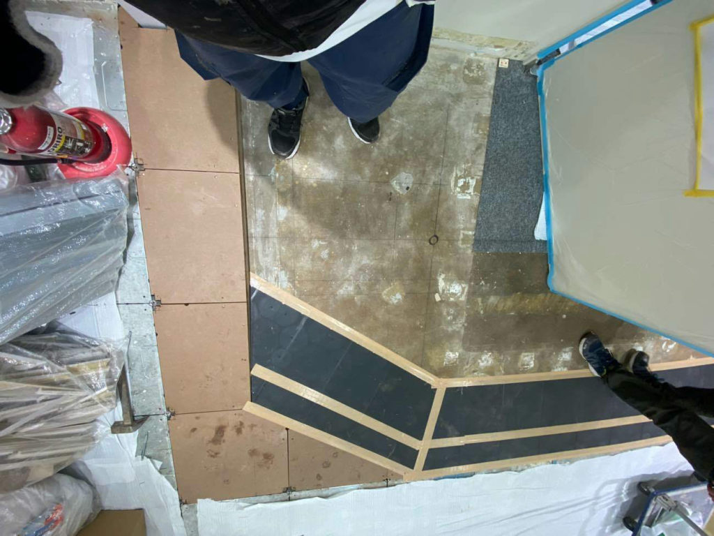 事務所改修 ＯＡフロア再調整 東京都新宿区