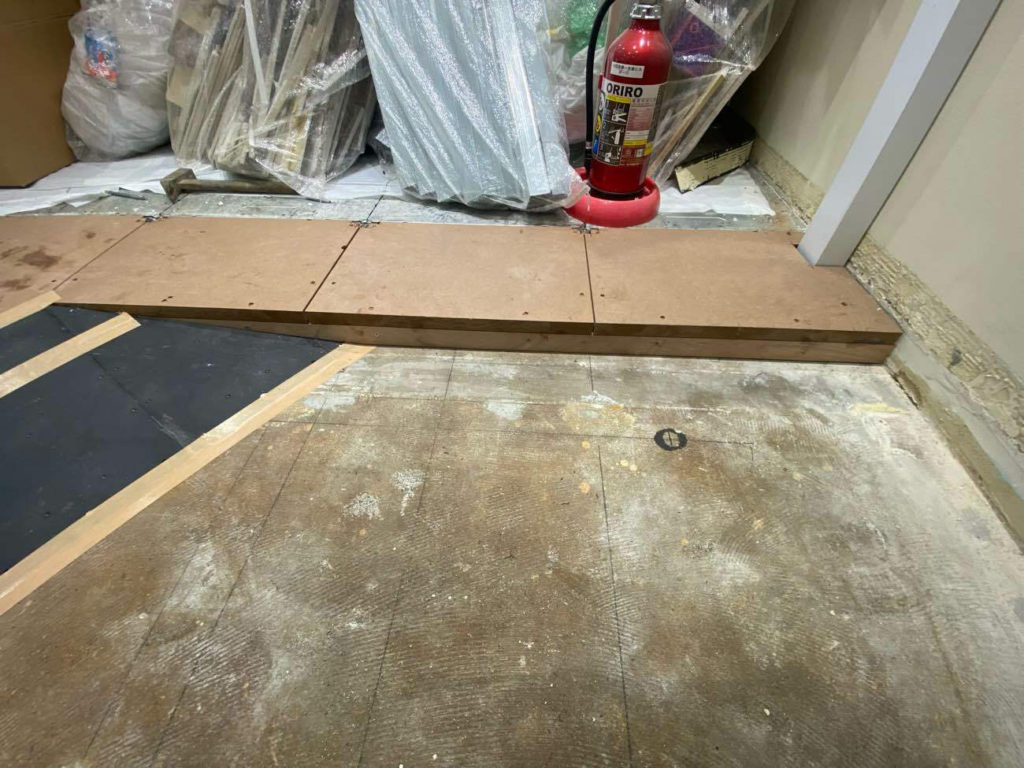 事務所改修 ＯＡフロア再調整 東京都新宿区