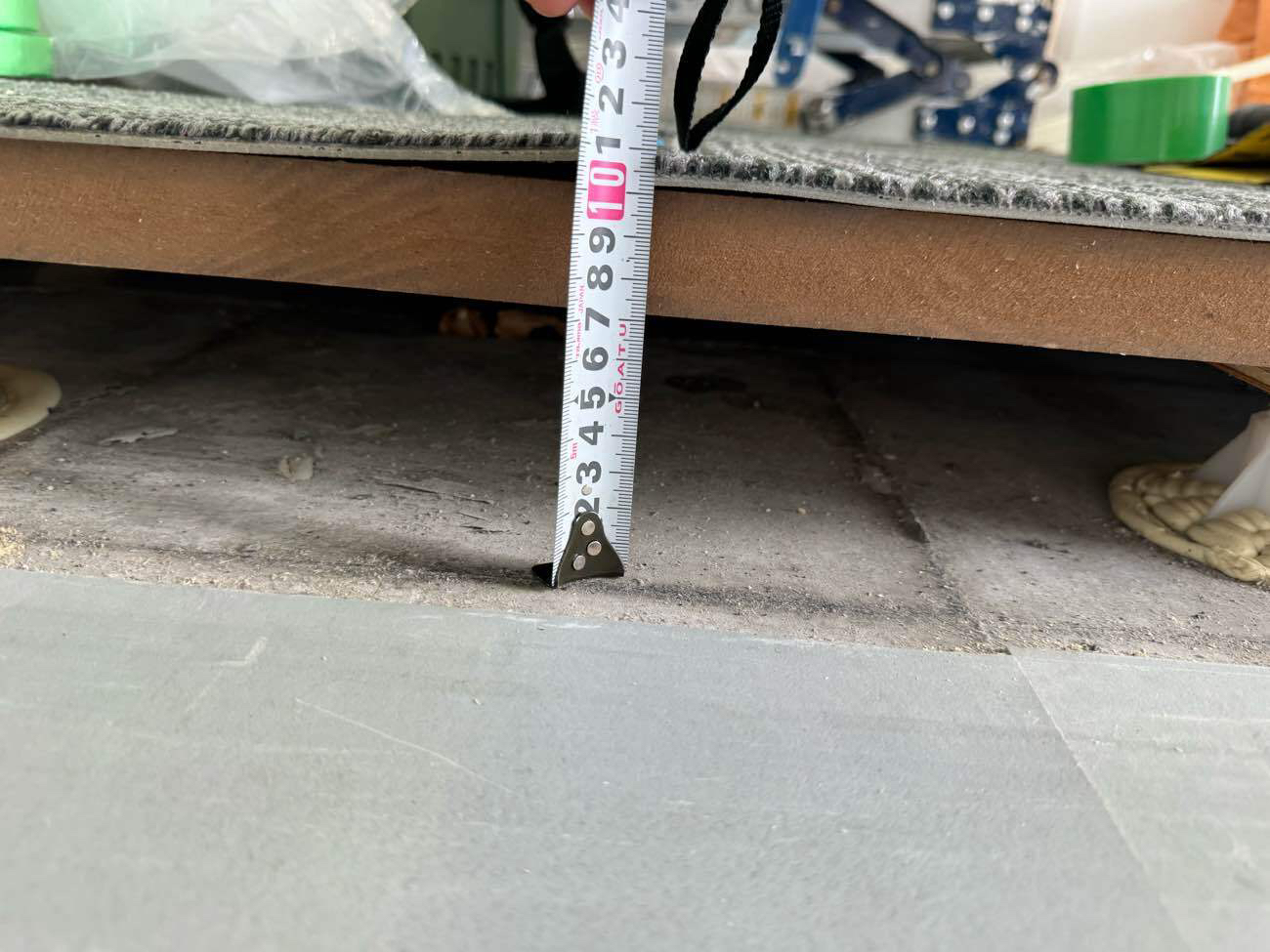 店舗改修 ＯＡフロア再調整 埼玉県羽生市