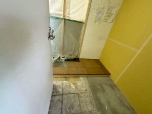 店舗改修 ＯＡフロア再調整 埼玉県羽生市