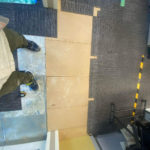 千葉県流山市の店舗にて、夜間工事にてＯＡフロア復旧工事を行いました。（秀和建工）