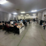 東京都大田区のオフィスにて、ステップライン樹脂OA工事を行いました。【秀和建工】