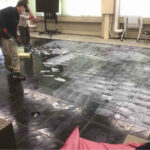神奈川県綾瀬市の学校にて、タイルカーペット張替工事を行いました。(東リGA-100)【秀和建工】