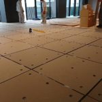 東京都渋谷区にてビル改修工事に伴う置床工事を行いました。（フクビ化学工業エアロビクスシステム）【秀和建工】